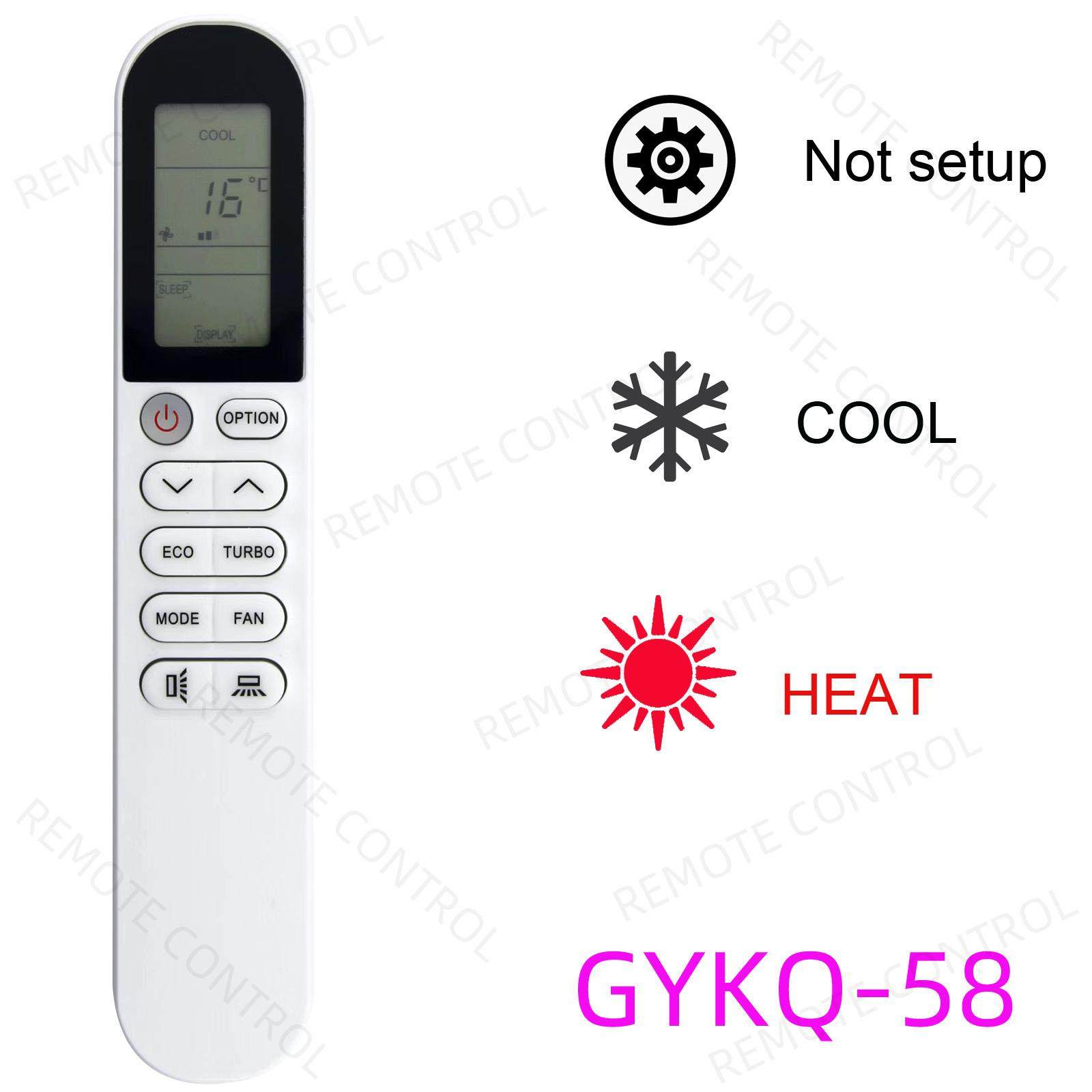 适用于伊莱克斯 小米 LG TCL空调遥控器 GYKQ-58 H07 H09 H05TN4