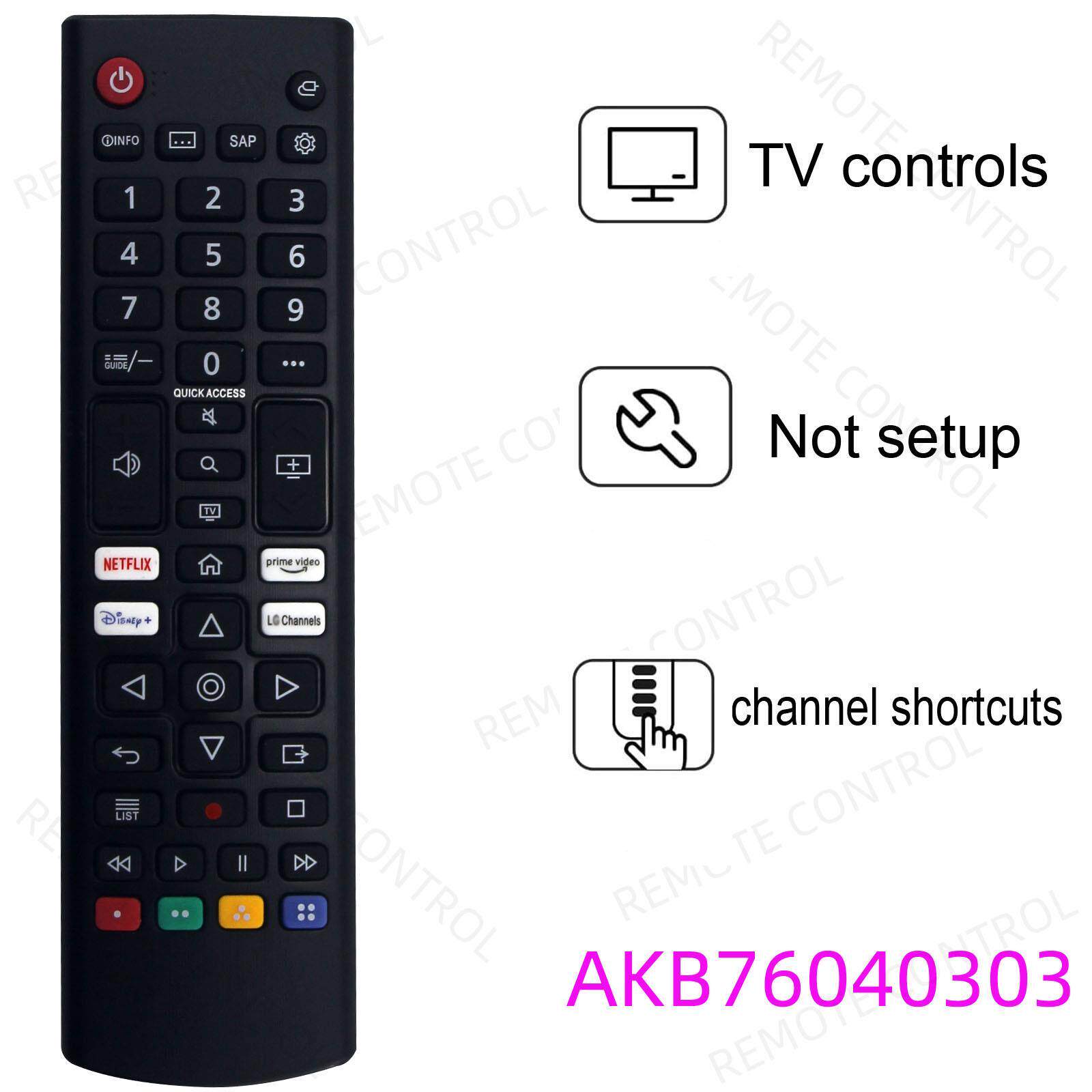 适用于LG电视机遥控器 AKB76045803 AKB76040301 AKB76040303 02