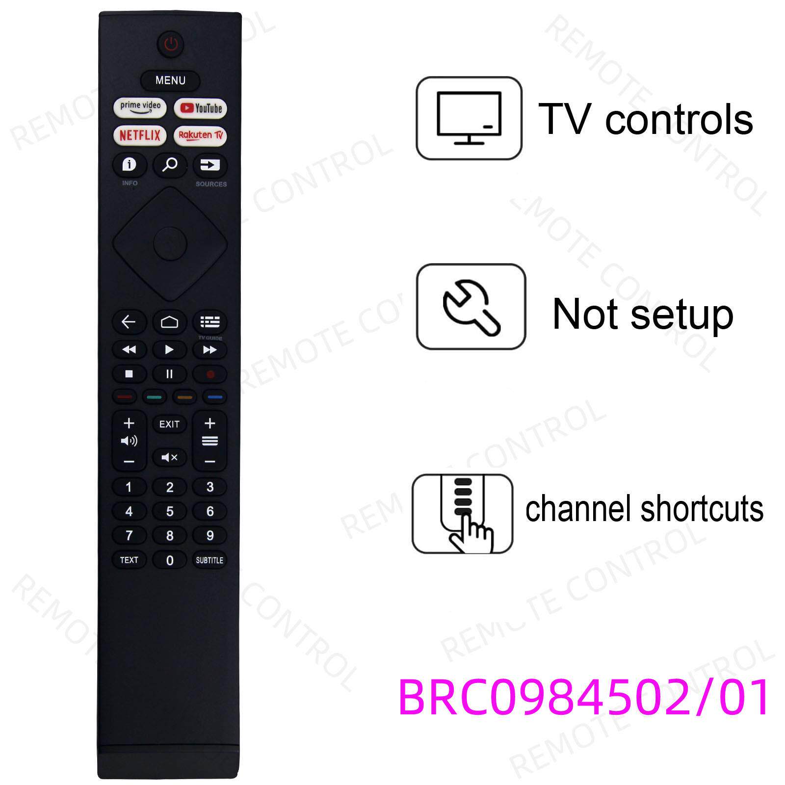 适用于飞利浦液晶电视机遥控器 BRC0984502/01 BRC0984501/01