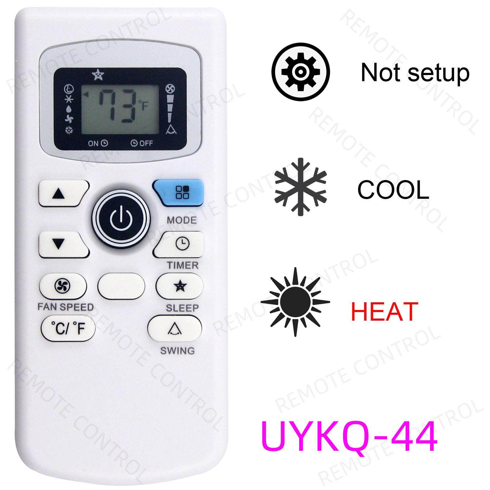 适用于SOLEUS RCECAOSHAN TCL空调遥控器 UYKQ-44