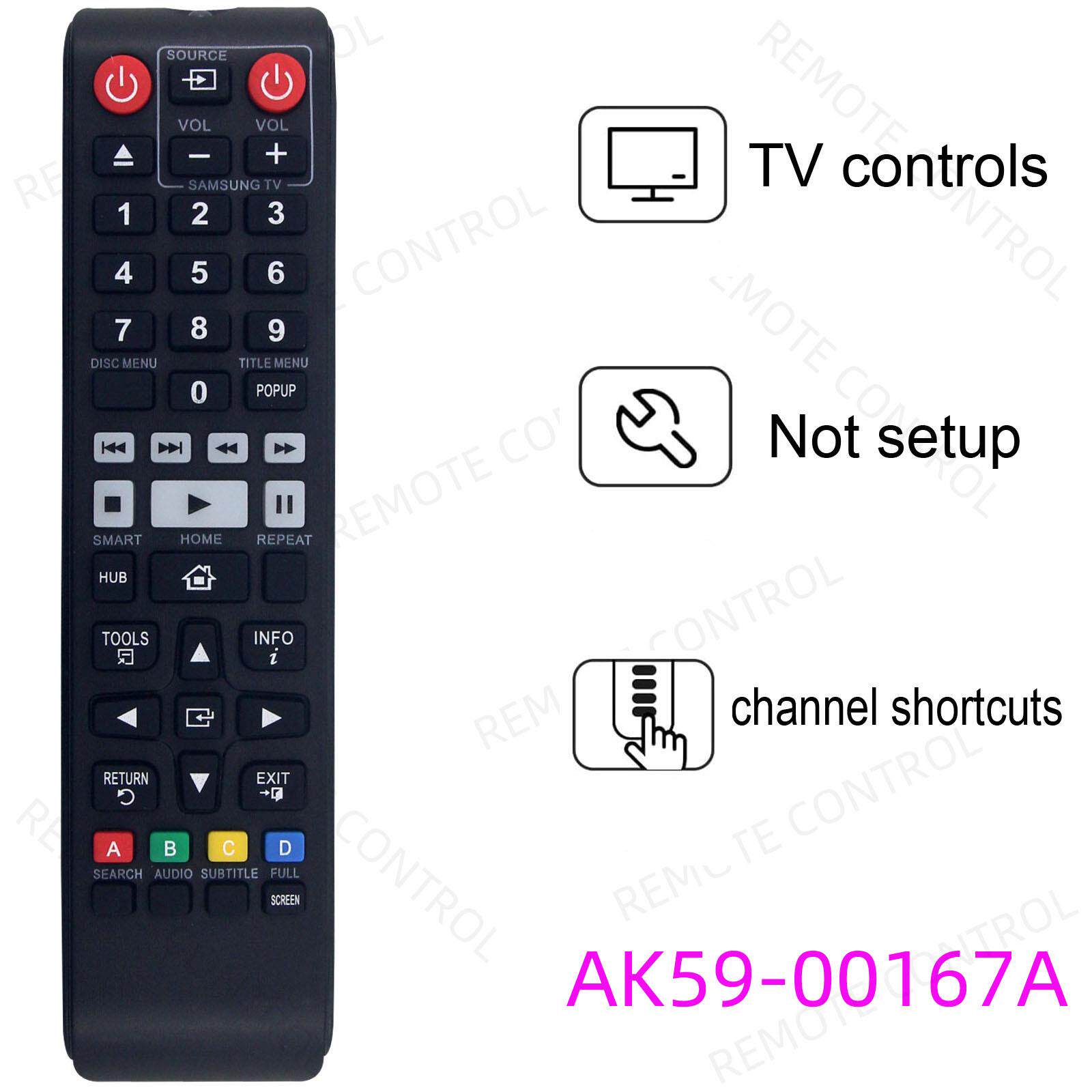适用于三星蓝光 DVD电视机遙控器AK59-00149A AK59-00167A 00177A