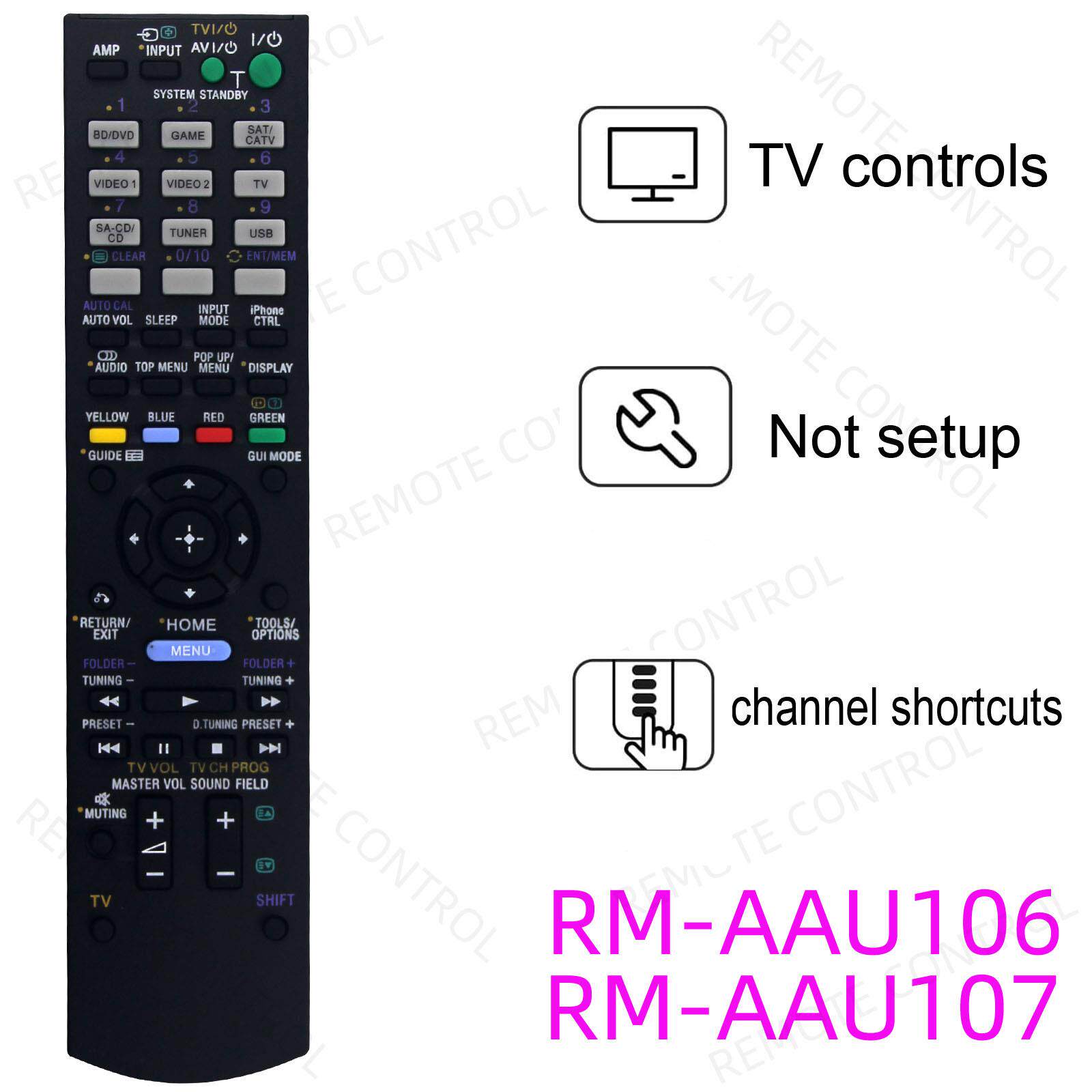 适用于索尼AV功放机遥控器 RM-AAU189 AAU106 AAU107 055 116 130