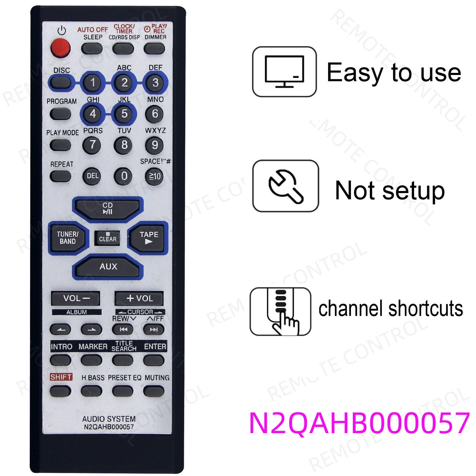 适用于松下立体声功放遥控器 N2QAHB000057 SC-AK330 AK333 AK230