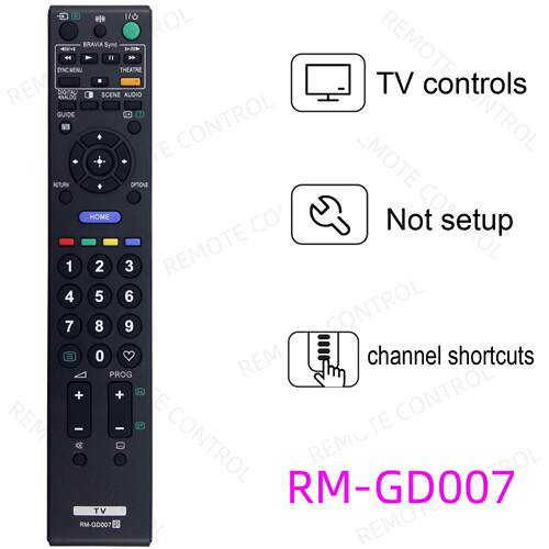 适用于索尼电视机遥控器 RM-GD030 RM-GD031 RM-GD007 RM-GD019