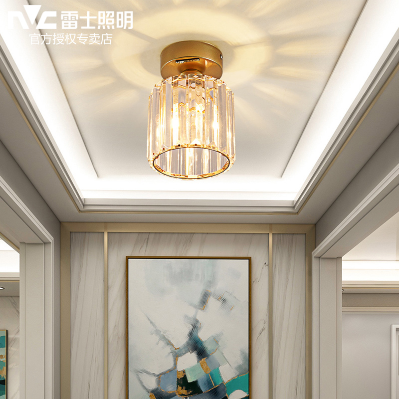 玄关灯水晶led入户灯门厅灯雷士