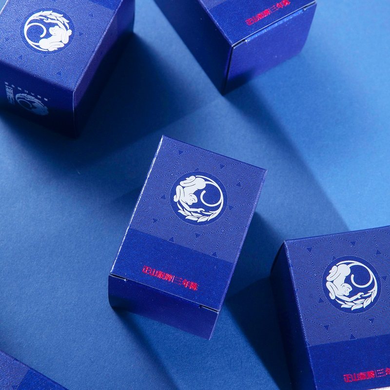 正山猴牌陈年大红袍武夷岩茶三年陈茶叶品鉴装8g小蓝盒装果香浓郁