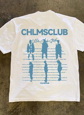 ZELIA 短袖T恤男国潮印花圆领重磅230Gins美式潮流夏季新款休闲半