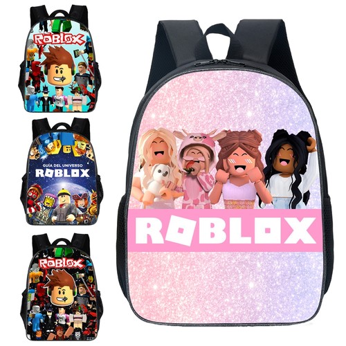 Roblox Girl 书包幼儿园小学生轻便大容量背包虚拟世界双肩包女生