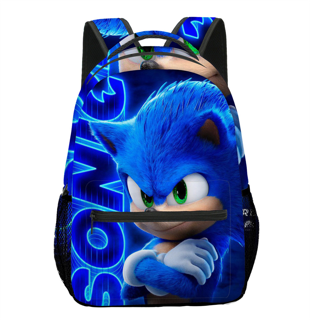Sonic索尼克书包小学生大容量动漫背包卡通轻便减压护脊时尚印花