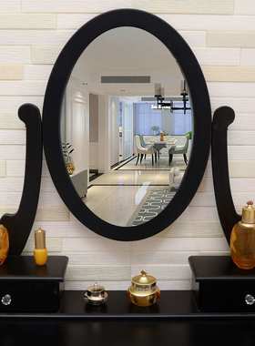 欧式黑色梳妆台简约卧室小型单镜女性化妆台多抽时尚潮流化妆桌