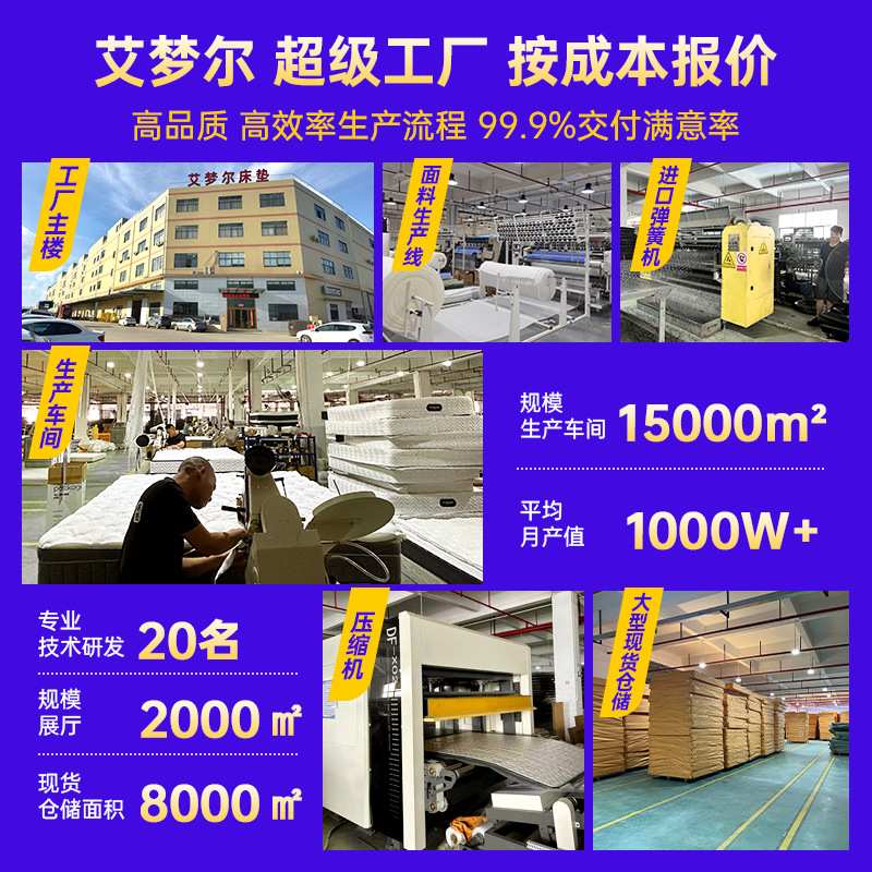 租房专用弹簧床垫20cm家用软垫椰棕偏硬软硬两用1.5米便宜耐用