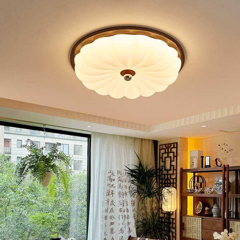 中古风卧室灯吸顶灯全光谱护眼胡桃木色圆形美式新中式复古书房灯,鲜花速递/花卉仿真/绿植园艺,其它园艺用品,淘宝优惠券,粉丝福利购,淘宝优惠卷