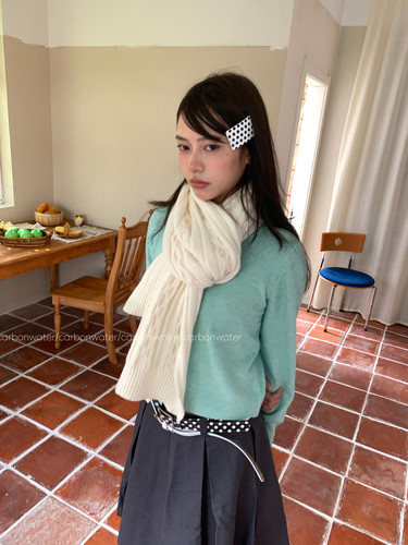 Carbon Water含10羊毛复古大麻花围巾女秋冬保暖百搭围脖披肩两用