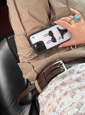 腰带设计感双层男女通用