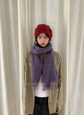 Carbon Water复古流苏围巾女秋冬保暖百搭围脖