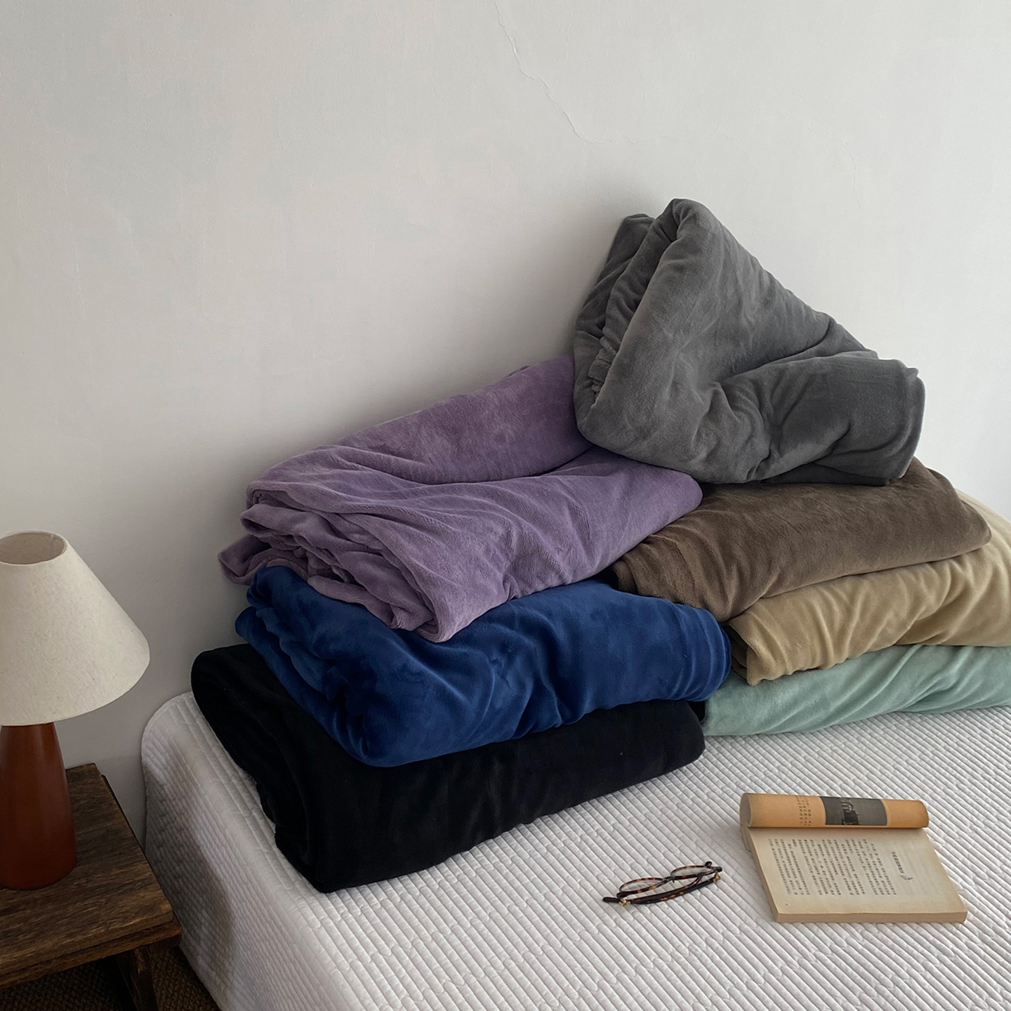 可定制纯色牛奶绒单件被套秋冬天加厚保暖珊瑚绒单人双人床上被罩