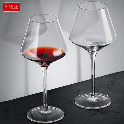 石岛创意酒具欧式水晶大号勃艮第杯高脚杯玻璃红酒杯大肚杯醒酒器
