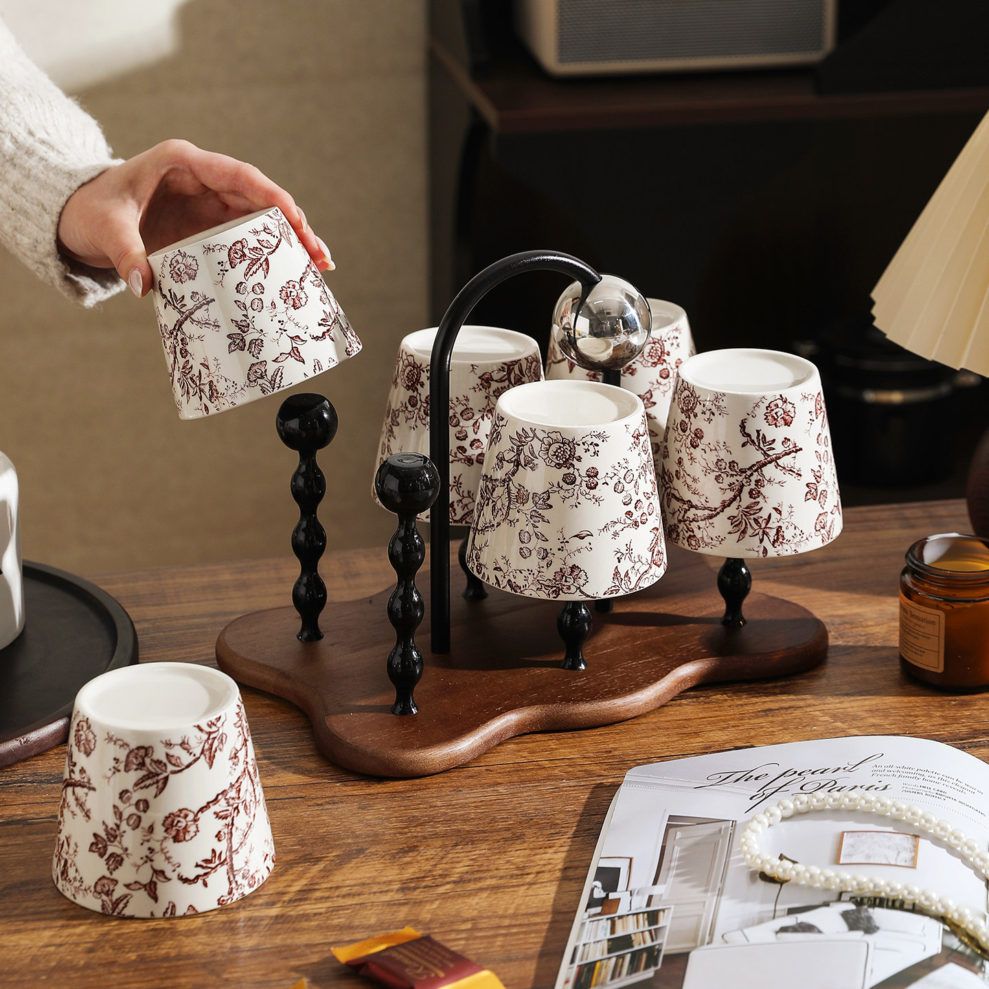 舍里中古风陶瓷马克杯喝水杯子乔迁新居家用客厅待客水具茶具套装,餐饮具,水具套装,淘宝优惠券,粉丝福利购,淘宝优惠卷