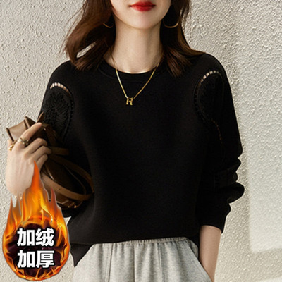 小众卫衣女款无帽韩系穿搭上衣轻熟小个子欧货2025新款春季女气质