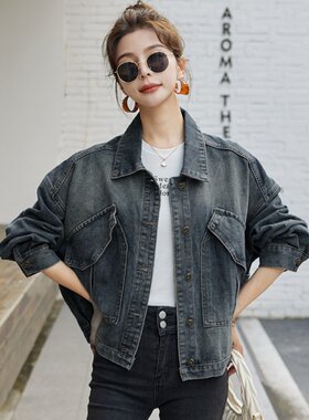 夹克上衣长袖常规百搭女士宽松-
