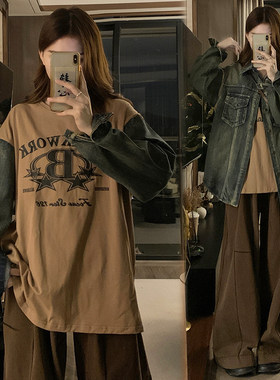 2026年秋季牛仔袖马甲外套套装女