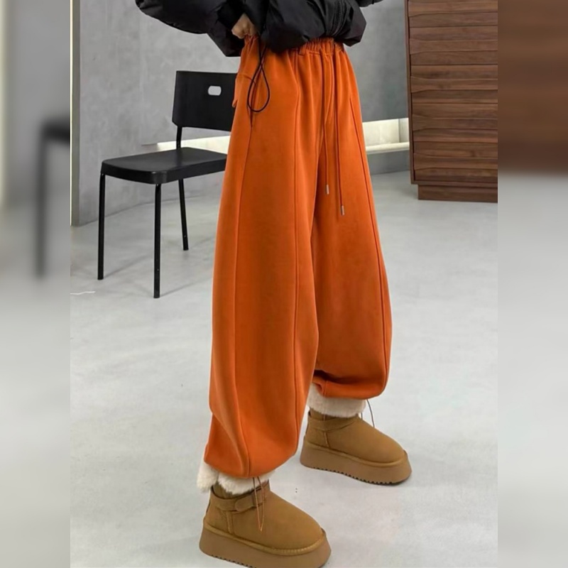 高腰阔腿裤外穿香蕉裤运动休闲裤