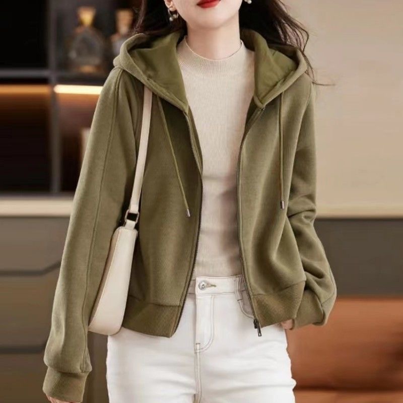 加绒加厚宽松韩版显瘦卫衣外套