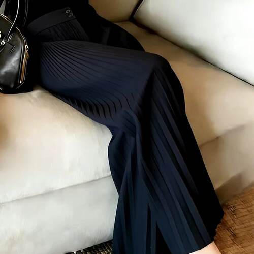 显瘦微喇裤设计感宽松百搭休闲裤
