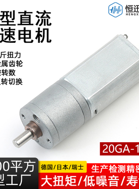 20GA-180微型直流有刷减速电机 12V24V减速自动卷门升降机卷发器