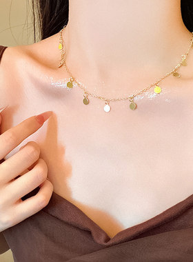 波西米亚复古民族风铜合金锁骨链