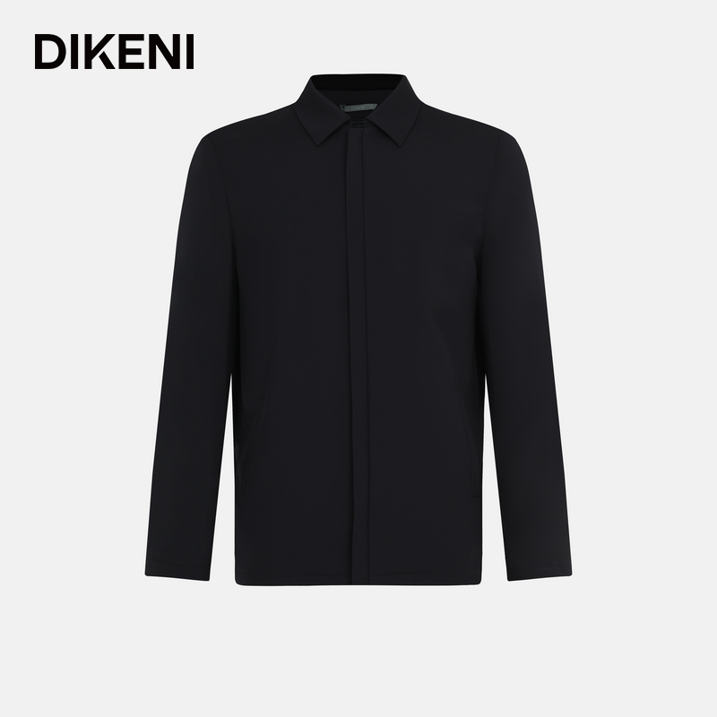 【含鹅绒内里】迪柯尼秋冬新品男士保暖商务行政夹克外套