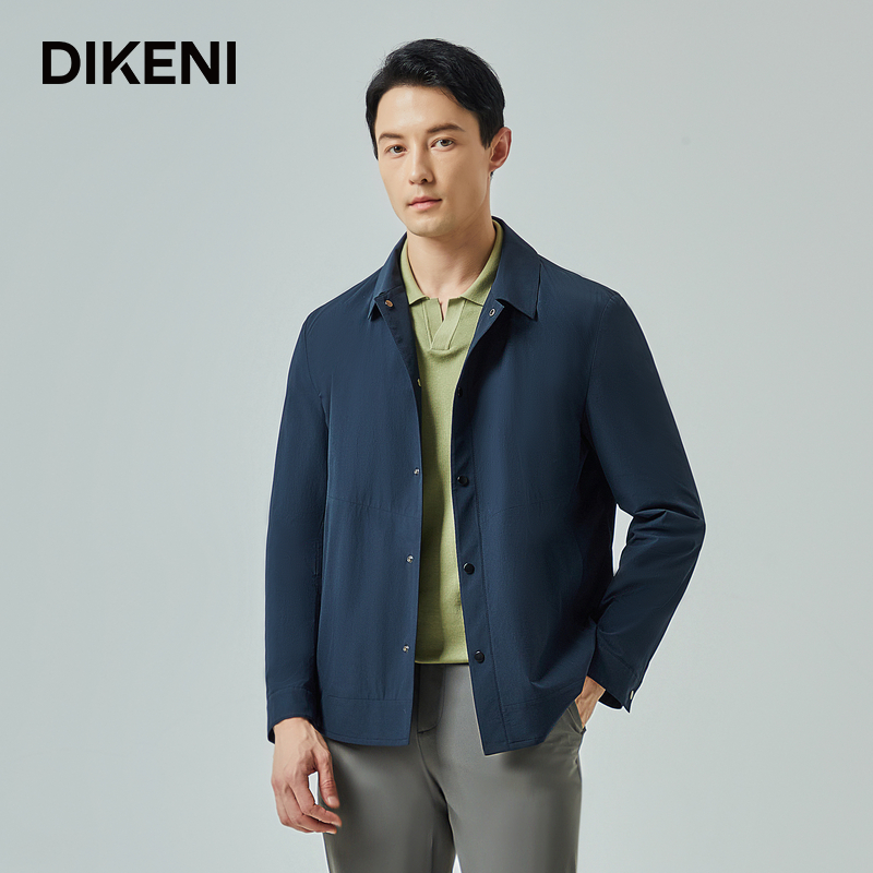 【经典1034系列】迪柯尼微肌理衬衫款外套秋季新品男士行政夹克