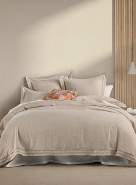 代购直邮SHERIDAN喜来登Wittman亚麻羽绒被套套装枕套床罩
