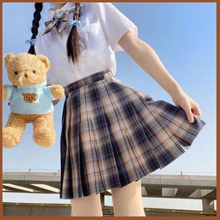 jk制服格裙原创正版 日系学院风百褶裙半身裙春秋 短裙套装 女夏季