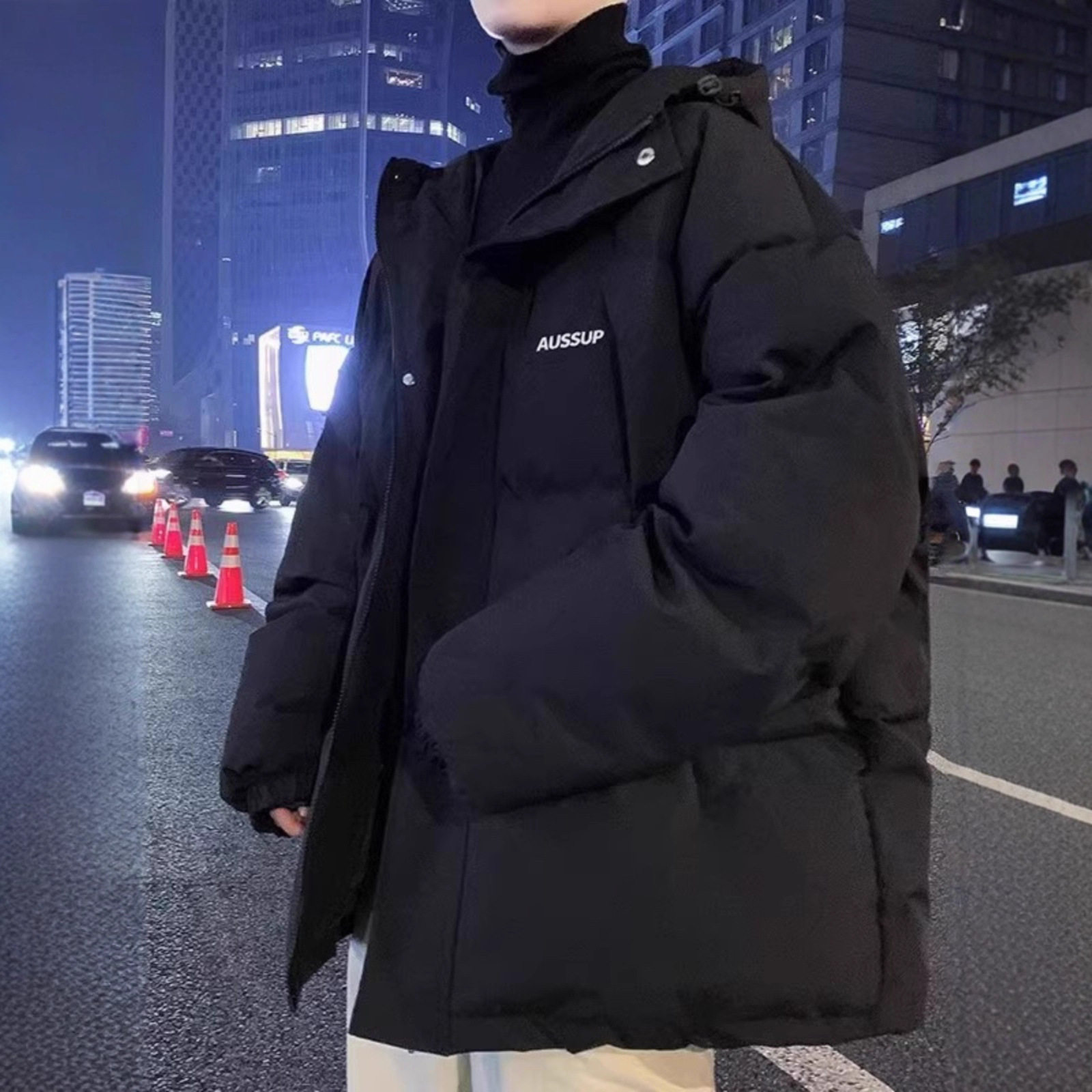 羽绒服男冬宽松加厚保暖大码冬装百搭潮流情侣学生连帽面包服,男装,羽绒服,淘宝优惠券,粉丝福利购,淘宝优惠卷