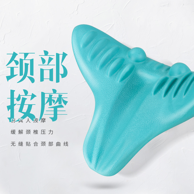 颈椎按摩器多功能仿真人牵引蝶形型按摩枕头家用肩颈部指压器矫正