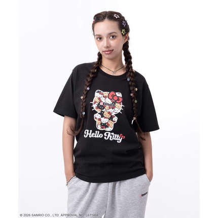 atmos pink x HELLO KITTY日本短袖t恤纯棉