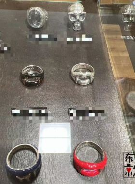 时尚百搭宽版戒指男士配饰四色