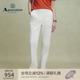 休闲白色宽松直筒牛仔裤 女时尚 气质 雅格狮丹春夏新品 Aquascutum