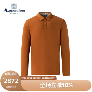 T恤商务上衣POLO Aquascutum 雅格狮丹2025秋冬新品 男简约时尚 长袖