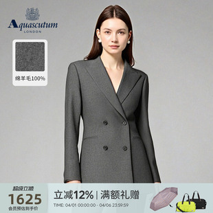 Aquascutum 女职业正装 绵羊毛商务西装 外套气质 雅格狮丹秋冬新品