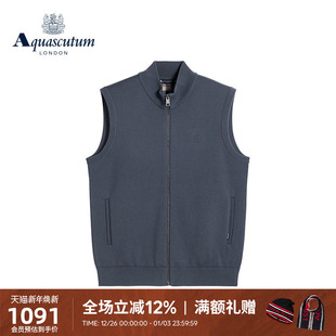 男简约休闲马甲背心Q5067EM071 时尚 Aquascutum 雅格狮丹秋冬新品