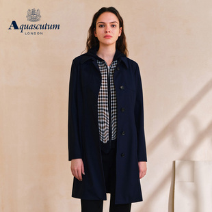 女绵羊毛呢大衣外套Q5001EL011 时尚 Aquascutum 雅格狮丹秋冬新品