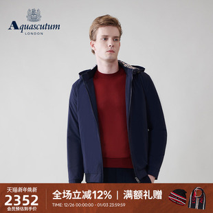 男休闲棉服夹克外套Q5050EM071 时尚 Aquascutum 雅格狮丹秋冬新品