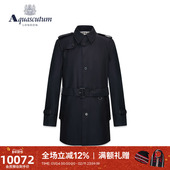 Aquascutum 风衣大衣外套Q4901EM011 中长款 雅格狮丹春夏新款 男士