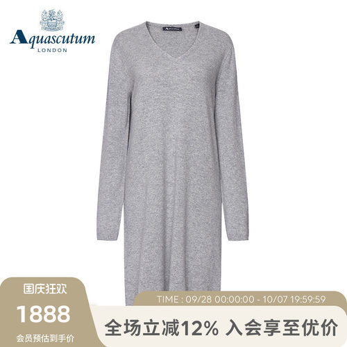 雅格狮丹套头长款女士针织衫