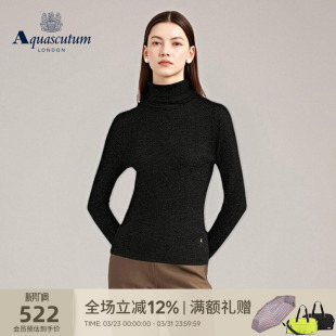 针织衫 女士美利奴羊毛混纺毛衫 气质 雅格狮丹秋冬新品 Aquascutum