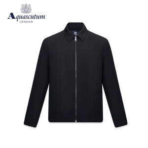 Aquascutum/雅格狮丹春季新款男士长袖翻领夹克外套Q4950EM011