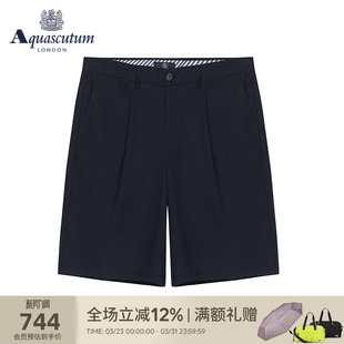 雅格狮丹夏季 裤 男士 五分裤 子直筒休闲Q4771EM011 短裤 Aquascutum