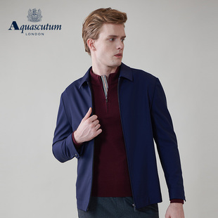 时尚 男翻领商务夹克外套Q5050EM051 雅格狮丹秋冬新品 Aquascutum